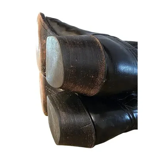 Lucchese Men's Classic Goat Skin Black Boots Size 10 - Picture 15 of 15